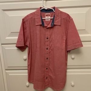 red and white wrangler shirt boy